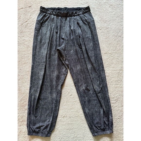 Lululemon Rollin' With My Omies Pant Burlap Texture Black Dune Black Size‎ 10 - Picture 1 of 11